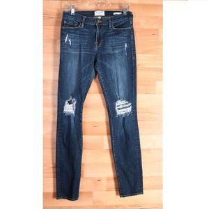 Frame Le Skinny de Jeanne distressed skinny jeans